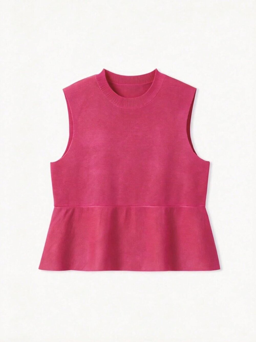 Deep Plum Red Casual Women's Y2k Knitted Sleeveless Knitted Tank - Picture 7 of 9